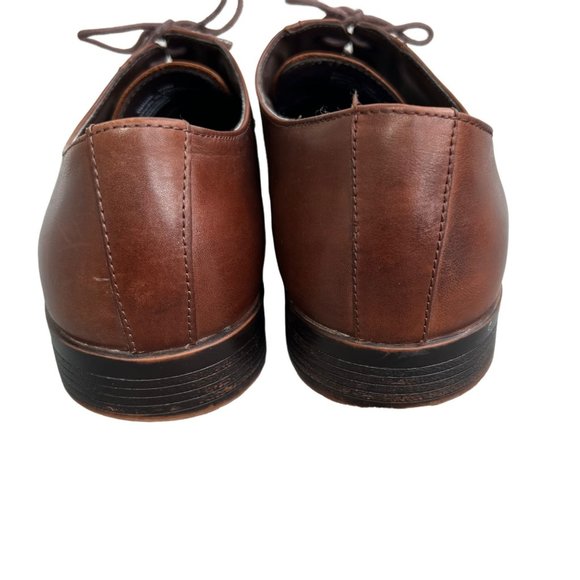 Saks Fifth Avenue Tatum Oxford Brown Leather Dress Shoes size 10 Men - Picture 5 of 9